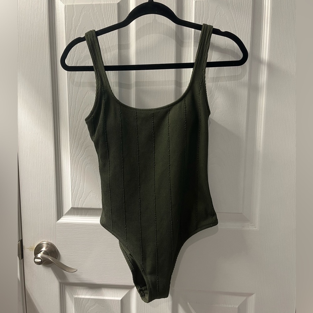 Olive green aerie swimsuit